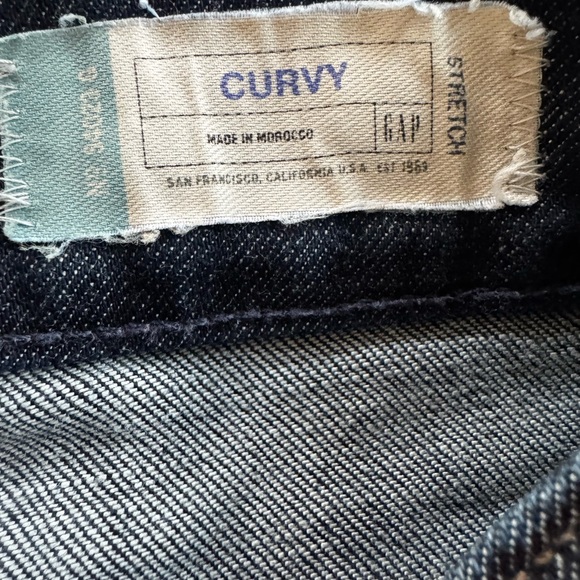 GAP Women's Dark Blue Straight Leg Jeans - Picture 5 of 6